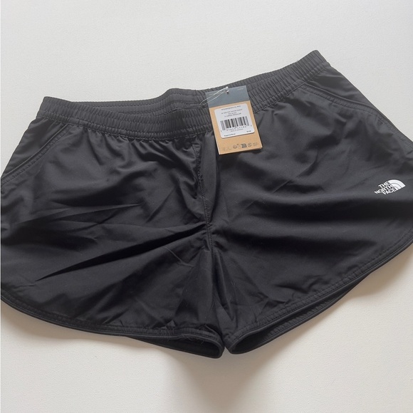 The North Face Athletics Shorts Women’s XL Black Flash Dry Running Hiking (E2) - Picture 1 of 7